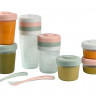 Набор Beaba из контейнеров 2x90 ml + 4x150ml + 6x250ml и двух ложек 913502 EUCALYPTUS