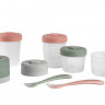 Набор Beaba из контейнеров 2x90 ml + 4x150ml + 6x250ml и двух ложек 913502 EUCALYPTUS