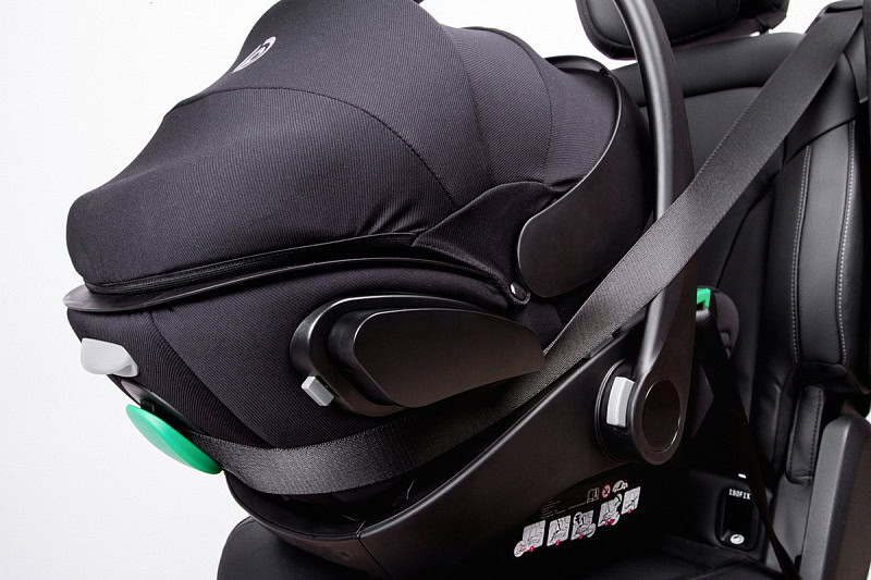 Детская коляска Peppy Monaco Thermo 4 в 1 с автокреслом Verona Black и базой Black (черный), рама серо-коричневая