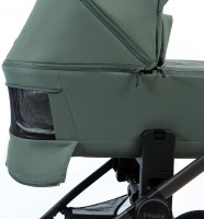 Детская коляска Peppy Monaco Thermo 2 в 1 Green (зеленый), рама серо-коричневая