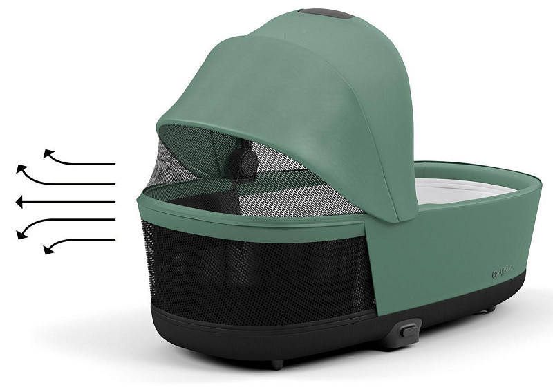 Коляска 3 в 1 Cybex Priam IV Chrome Brown complete и автокресло Cloud T i-Size Sepia Black Plus Leaf Green