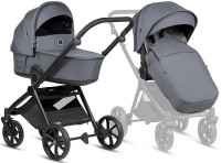 Детская коляска Tutis Mio 3 Plus Essential New 4 в 1 с автокреслом Beno Black и базой 1622103 Dark Grey