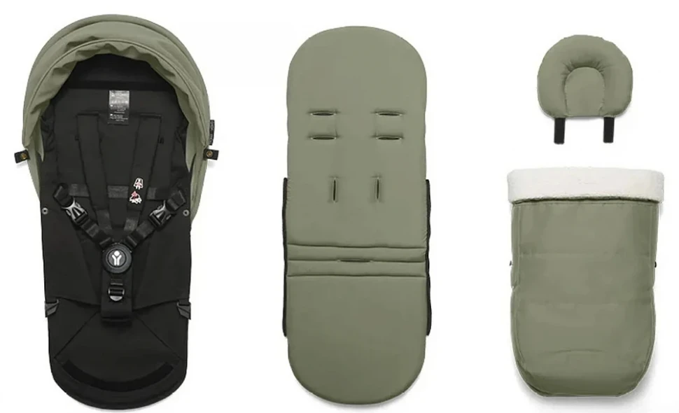 Коляска для новорожденных Stokke YOYO3 Newborn Pack 0+ рама белая White Olive Коляска для новорожденных Stokke YOYO3 Newborn Pack 0+ рама белая White Olive