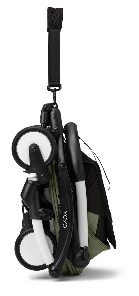 Коляска для новорожденных Stokke YOYO3 Newborn Pack 0+ рама белая White Olive Коляска для новорожденных Stokke YOYO3 Newborn Pack 0+ рама белая White Olive
