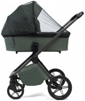 Детская коляска Peppy Monaco Plus 2 в 1 Oliva Green (зеленый), рама серая