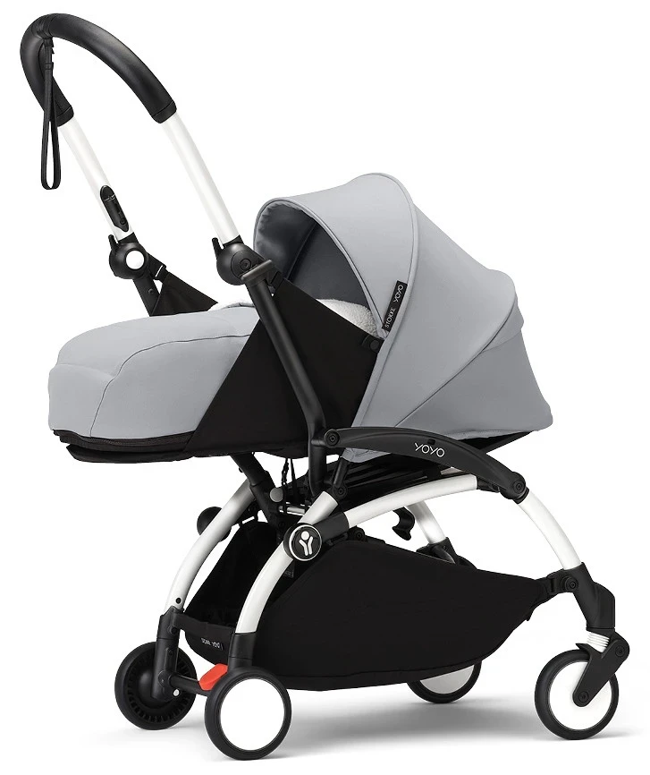 Коляска для новорожденных Stokke YOYO3 Newborn Pack 0+ рама белая White Stone