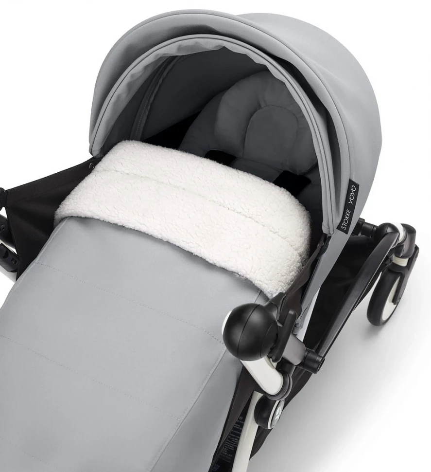 Коляска для новорожденных Stokke YOYO3 Newborn Pack 0+ рама белая White Stone