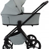 Детская коляска Peppy Monaco Plus 4 в 1 с автокреслом Verona Beige и базой Mint (мятный), рама черная