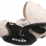 Детская коляска Peppy Monaco Plus 4 в 1 с автокреслом Verona Beige и базой Mint (мятный), рама черная
