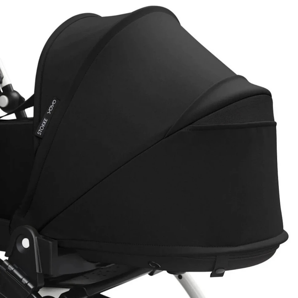 Коляска для новорожденных Stokke YOYO3 Newborn Shell 0+ рама белая White Black
