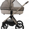 Детская коляска Peppy Monaco Thermo 4 в 1 с автокреслом Verona Beige и базой Latte (бежевый), рама бежевая