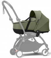 Коляска для новорожденных Stokke YOYO3 Newborn Shell 0+ рама белая White Olive