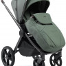 Детская коляска Peppy Monaco Thermo 3 в 1 с автокреслом Jet Beige Green (зеленый), рама серо-коричневая
