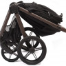 Детская коляска Peppy Soho 4 в 1 с автокреслом Verona Black и базой Black (черный) рама шоколад