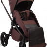 Детская коляска Peppy Monaco Plus 3 в 1 с автокреслом Rise Black Burgundy (винный), рама коричневая