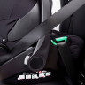 Детская коляска Peppy Monaco Plus 4 в 1 с автокреслом Verona Black и базой Beige (бежевый), рама беж, шлифованный алюминий