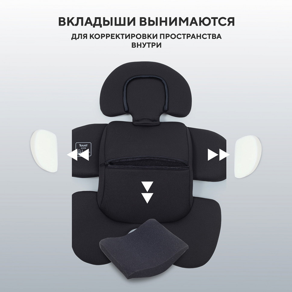 Детская коляска Rant Aventa 4 в 1 с автокреслом Aster Zero Black и базой Beige