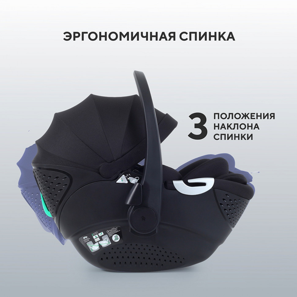 Детская коляска Rant Aventa 4 в 1 с автокреслом Aster Zero Black и базой Beige