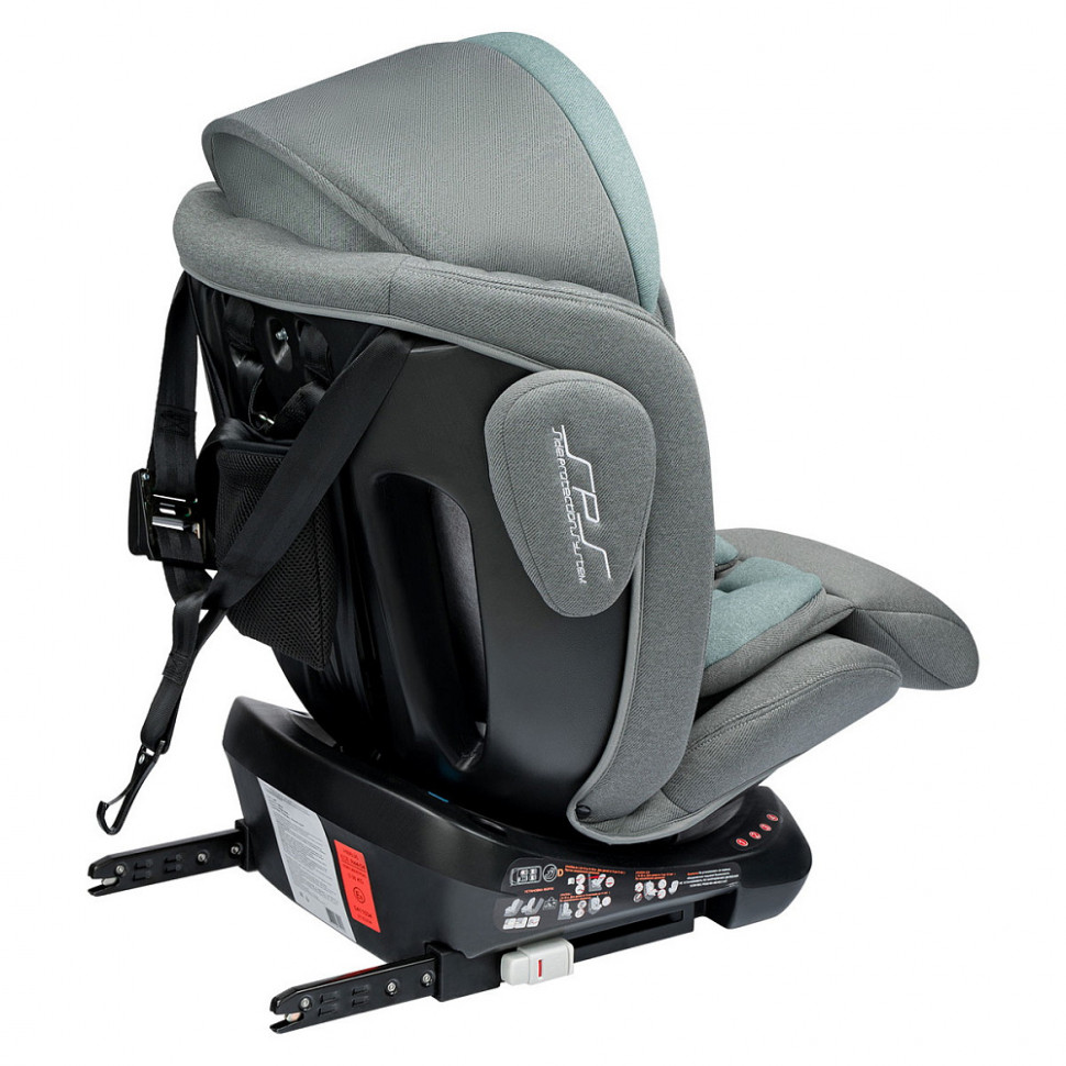 Автокресло Indigo Smart plus Isofix серый-зеленый