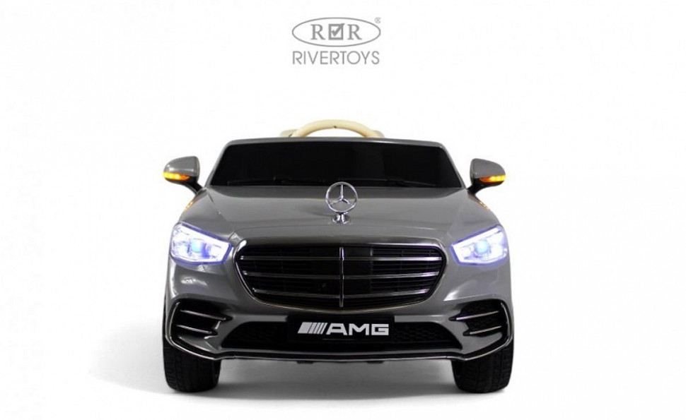 Детский электромобиль RiverToys М333БХ GREY/серый