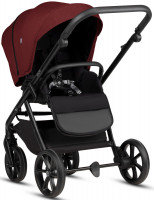 Детская коляска Tutis Leo 3 Plus 4 в 1 с автокреслом Elo Lux EduSky Black и базой 1582220 Burgundy