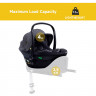 Детская коляска Peppy Monaco Plus 4 в 1 с автокреслом Jovikids Aria Black и базой Sandstone (песочный), рама черная