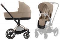 Коляска Cybex Priam IV Rosegold complete Cloud T Sepia Black Plus Base T 4 в 1 Cozy Beige