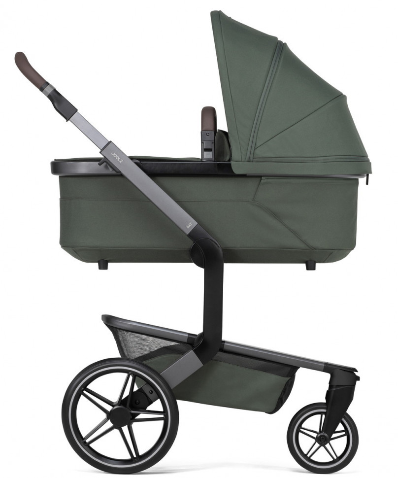 Детская коляска 4 в 1 Joolz Day 5 и автокресло Baby-Safe Core Frost Grey и база Vario Base 5Z + конверт в подарок Forest green