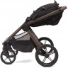 Детская коляска Peppy Soho 4 в 1 с автокреслом Jovikids Aria Black и базой Black (черный) рама шоколад