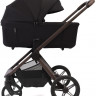 Детская коляска Peppy Soho 4 в 1 с автокреслом Jovikids Aria Black и базой Black (черный) рама шоколад