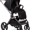 Детская коляска Peppy Soho 4 в 1 с автокреслом Jovikids Aria Black и базой Black (черный) рама шоколад