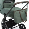 Детская коляска Peppy Monaco Thermo 3 в 1 с автокреслом Verona Beige Green (зеленый), рама серо-коричневая