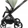 Детская коляска Peppy Soho 4 в 1 с автокреслом Jovikids Aria Black и базой Oregano (орегано), рама серо-бежевый