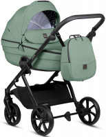 Детская коляска Tutis Uno 6 Plus Essential collection 3 в 1 с автокреслом Elo Lux EduSky Black 1602130 Dark Ivy с сумкой