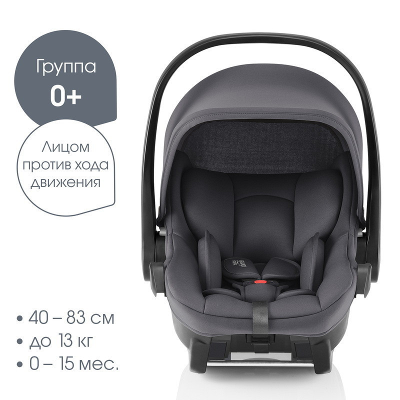 Детская коляска 3 в 1 Joolz Day 5 и автокресло Baby-Safe Core Midnight Grey Dark Navy Blue
