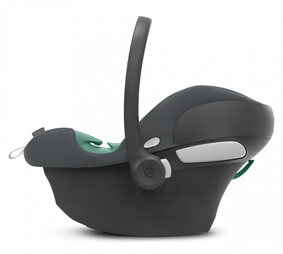 Коляска 3 в 1 Cybex Priam IV Rosegold complete и автокресло Aton B2 i-Size Steel Grey Leaf Green