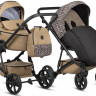 Детская коляска Tutis Viva 6 Plus Wild Elegance 3 в 1 с автокреслом Elo Lux EduSky Black Savannah Brown
