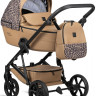 Детская коляска Tutis Viva 6 Plus Wild Elegance 3 в 1 с автокреслом Elo Lux EduSky Black Savannah Brown