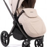 Детская коляска Peppy Monaco Thermo 3 в 1 с автокреслом Verona Brown Beige (молочный), рама серо-коричневая