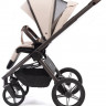 Детская коляска Peppy Monaco Thermo 3 в 1 с автокреслом Verona Brown Beige (молочный), рама серо-коричневая