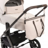 Детская коляска Peppy Monaco Thermo 3 в 1 с автокреслом Verona Brown Beige (молочный), рама серо-коричневая
