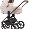 Детская коляска Peppy Monaco Thermo 3 в 1 с автокреслом Verona Brown Beige (молочный), рама серо-коричневая