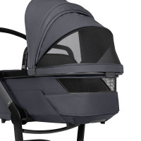 Детская коляска 4 в 1 Joolz Day 5 и автокресло Baby-Safe Core Midnight Grey2 и база Vario Base 5Z + конверт в подарок Stone grey