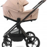 Детская коляска Peppy Soho 3 в 1 с автокреслом Jovikids Aria Black Rose (пыльная роза), рама серо-бежевый