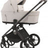 Детская коляска Peppy Soho 4 в 1 с автокреслом Welldon Crown 2 Grey и базой Taupe (бежевый), рама серо-бежевый