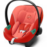 Коляска 3 в 1 Cybex Priam IV Rosegold complete и автокресло Aton S2 i-Size Hibiscus Red Off White