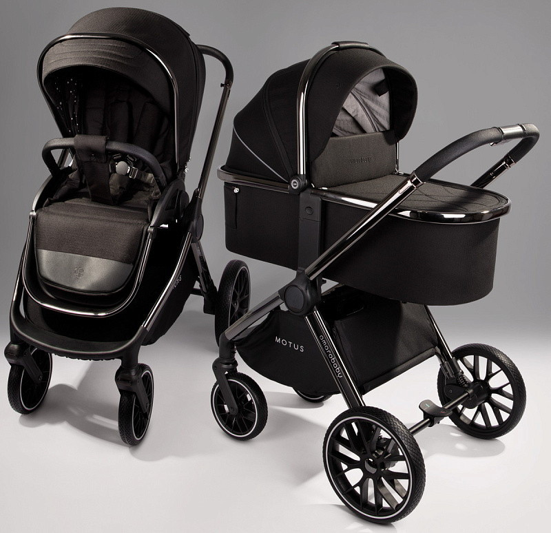 Детская коляска AmaroBaby Motus V2 3 в 1 черный