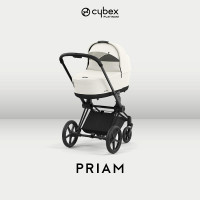 Коляска 2 в 1 Cybex Priam IV Matt Black complete Off White