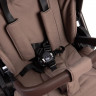 Детская коляска Peppy Monaco Thermo 4 в 1 с автокреслом Verona Brown и базой Mocca (кофе), рама серо-коричневая