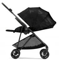 Прогулочная коляска Cybex Melio Street Real Black с дождевиком
